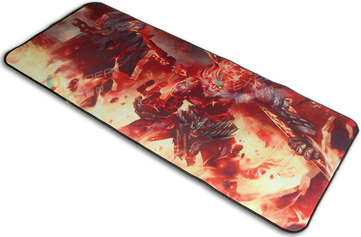 專業游戲鼠標墊 加厚超大號操控版 藍靈蛇高檔包邊鎖邊dota CS CF